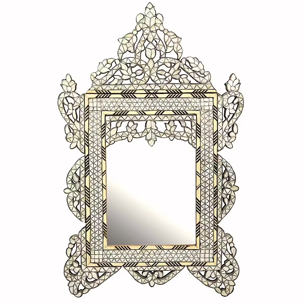 Handmade-princes-mirror-Mother-of-pearl-fully-inlaid-art-work