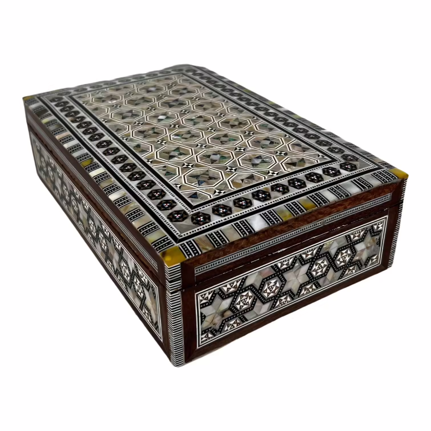 Hand-made-jewellery-box-mother-of-pearl-inlaid-