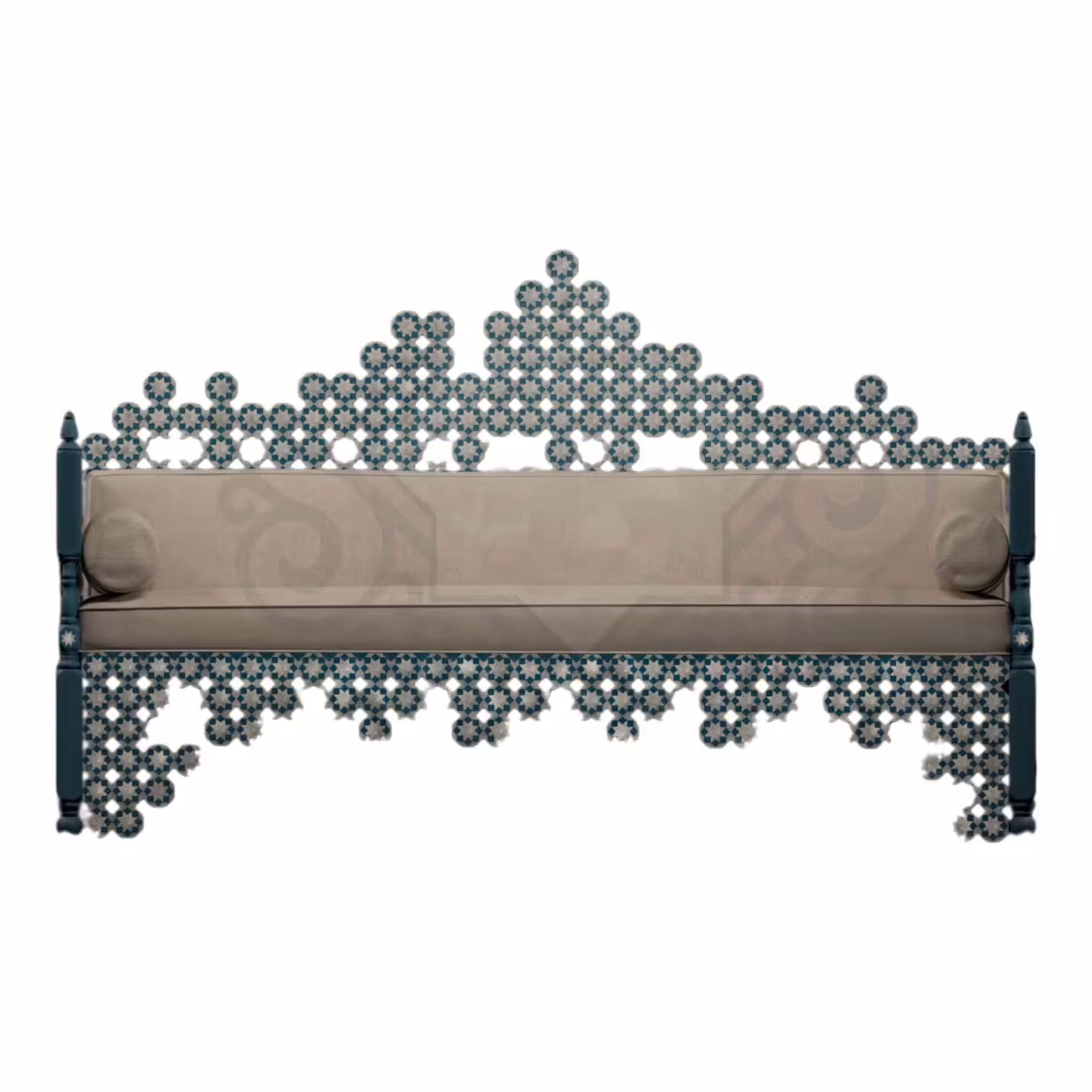 Hand-crafted-Luxurious-Geometry-Sofa-Mother-of-Pearl-Inlay-Wooden-Frame