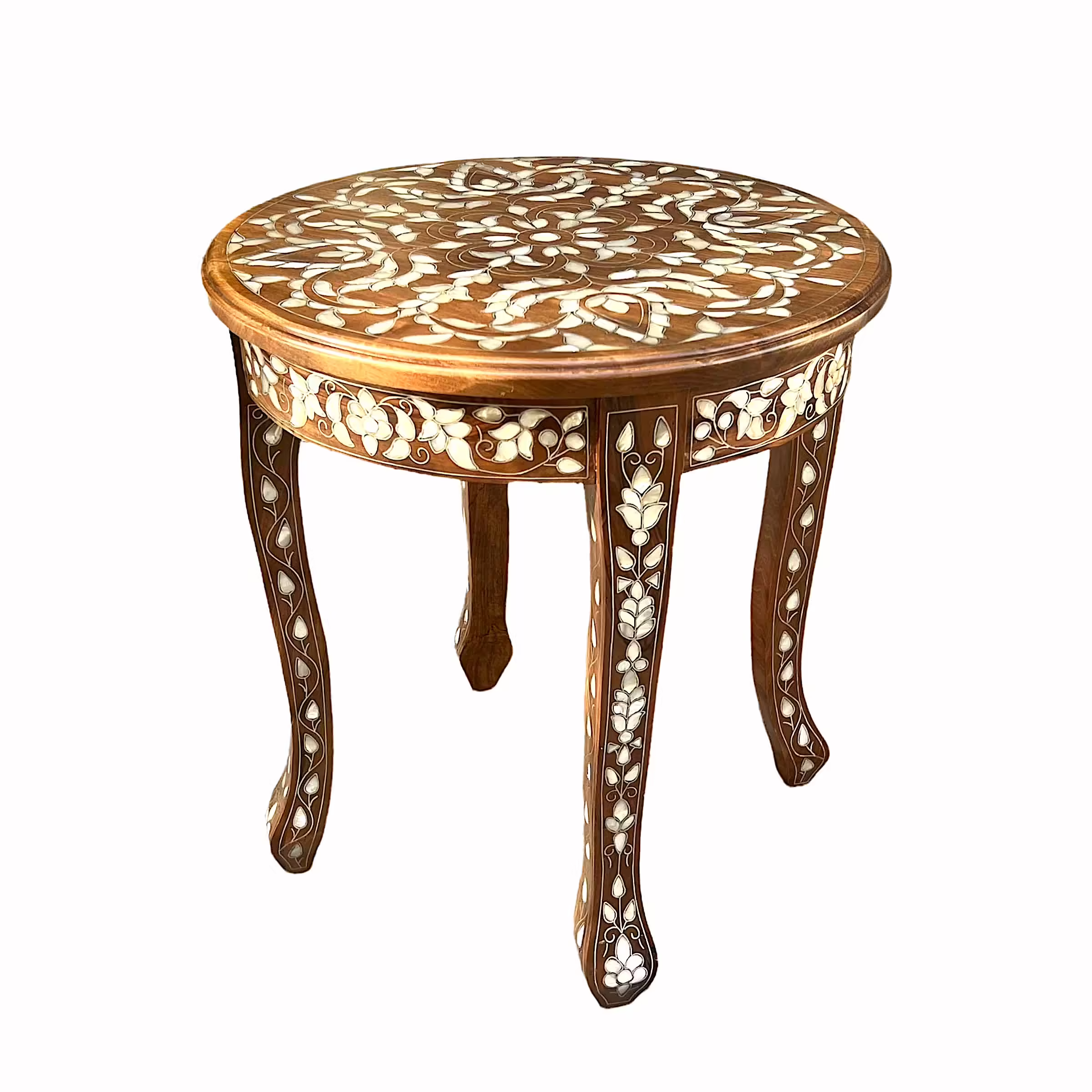 Hand-made-coffee-table-mother-of-pearl-inlaid-decorative-table