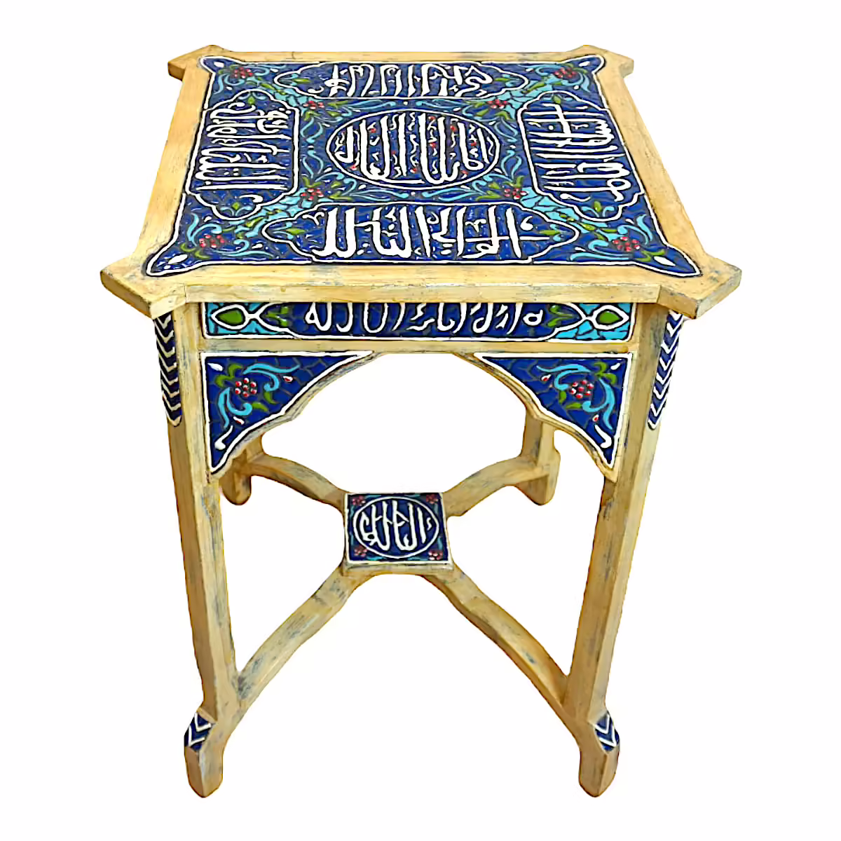 Hand-crafted Wooden Enamel Table.3
