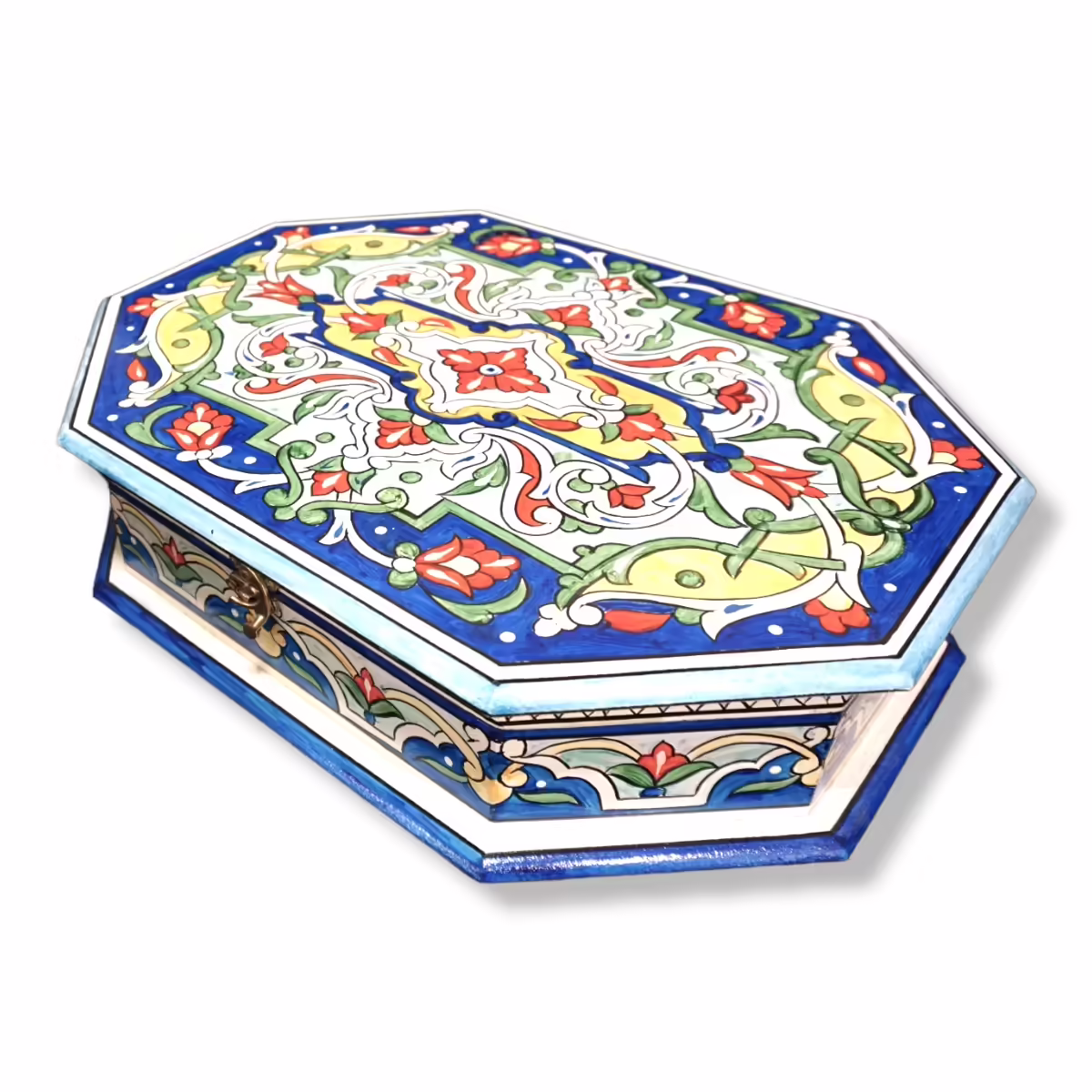 Hand-Crafted Wooden Jewelry Box with Beautiful Ajami Drawing (3)