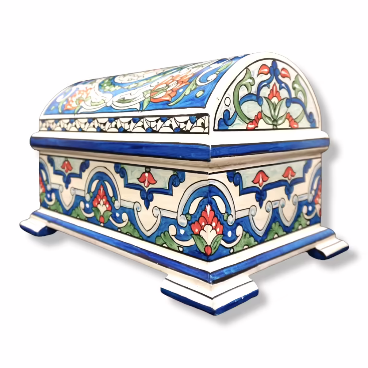 Hand-Crafted Wooden Jewelry Box with Beautiful Ajami Drawing13.