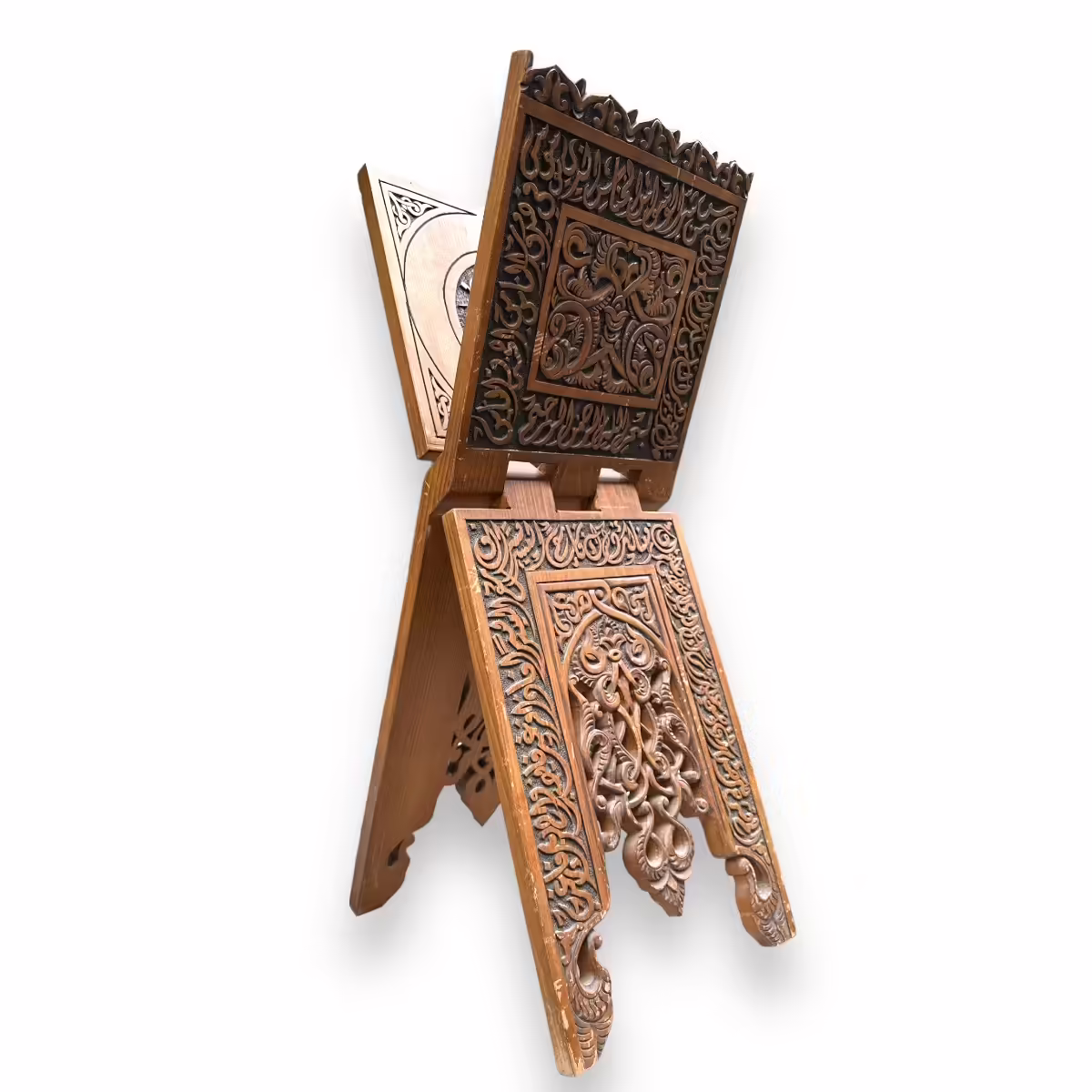 Hand-Crafted Wooden Quran Stand